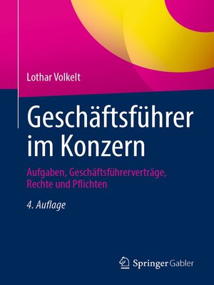 cover image of Geschäftsführer im Konzern